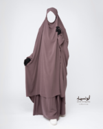 jupe hafsa wool peach nude