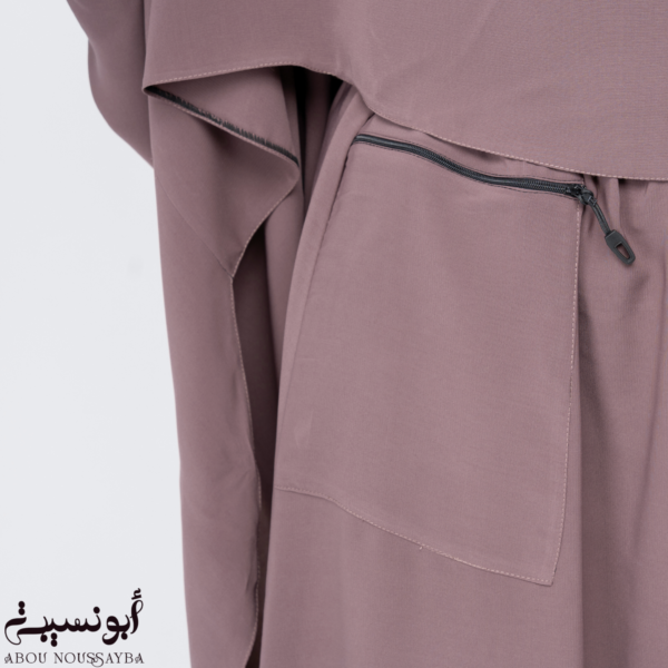 jupe hafsa wool peach nude