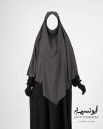 khimar isdel hind crêpe américain gris