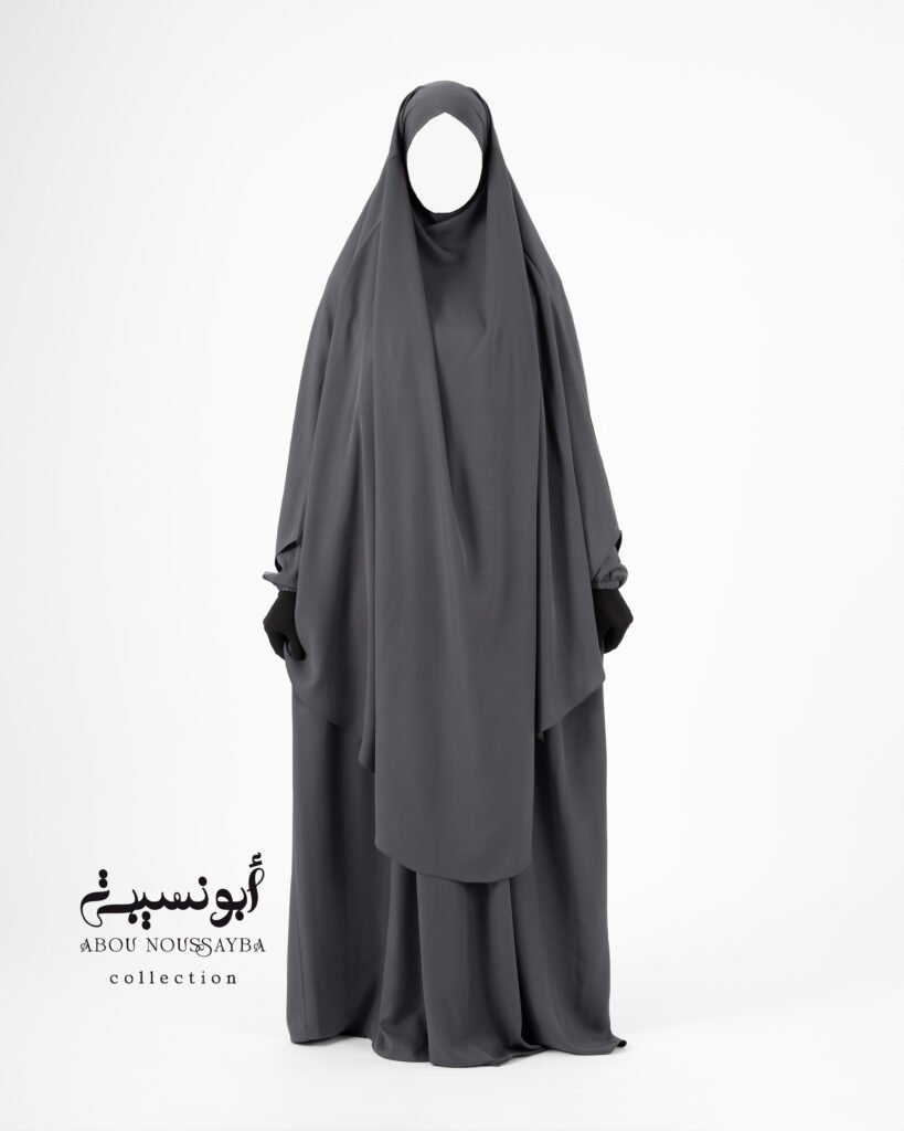 abaya 2 pièces salsabil Élégance (grands plis + grand khimar) salsabil prada
