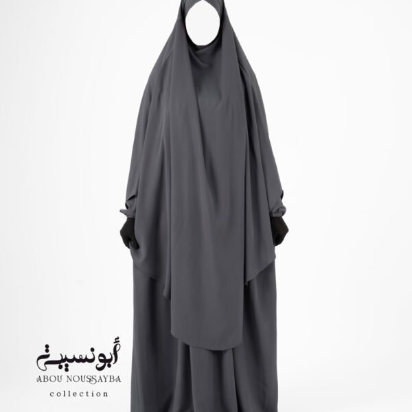 abaya 2 pièces salsabil Élégance (grands plis + grand khimar) salsabil prada