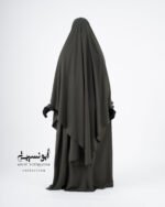 Ensemble Salsabil-Khimar Long -Vert Kaki أخضر كاكي – Image 3