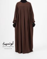 Ensemble Salsabil-Khimar Long-Chocolat بني شوكولا – Image 2