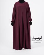 Ensemble Salsabil-Khimar Long -Bordeaux عنابي – Image 2
