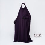 Jilbab Hafsa 1pcs Aubergine بنفسجي