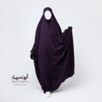 Jilbab Hafsa 1pcs Aubergine بنفسجي – Image 2