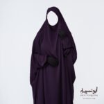 Jilbab Hafsa 1pcs Aubergine بنفسجي – Image 3