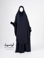 Ensemble Salsabil-Khimar Long-Bleu Nuit أزرق ليلي – Image 3